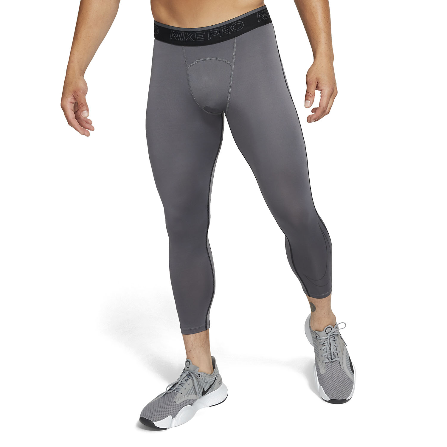 impuls paar Zuidelijk Nike Pro Dri-FIT Men's Training Tights - Iron Grey/Black