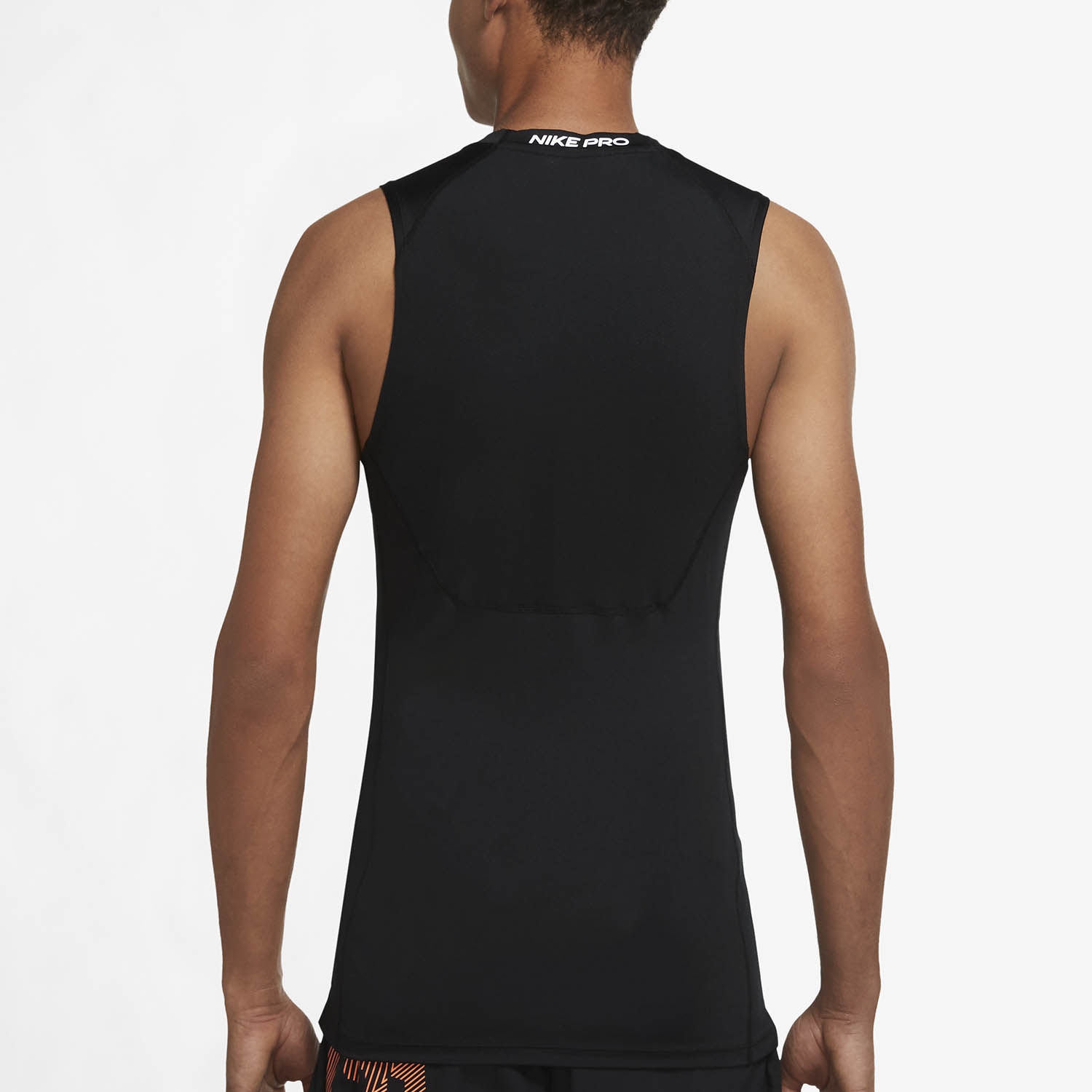 Nike Pro Logo Men's Training Tank - Black/White