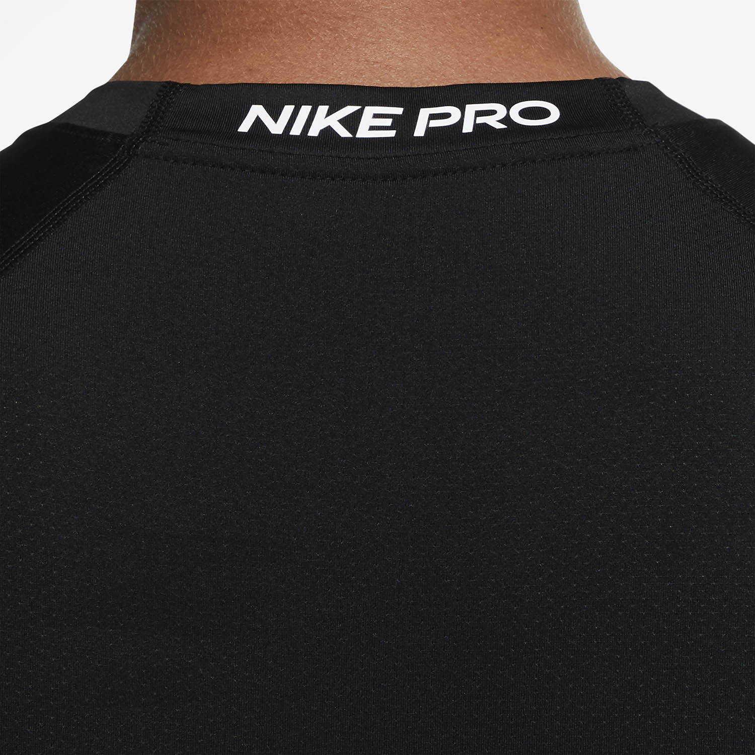 Nike Pro Logo Top - Black/White