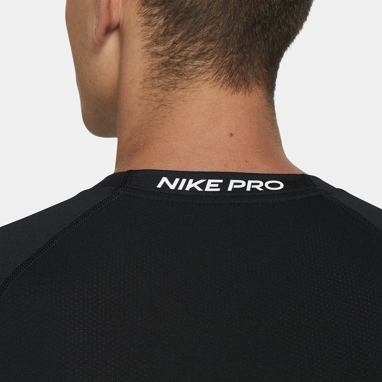 Nike Pro Logo Men's Training T-Shirt - Black/White
