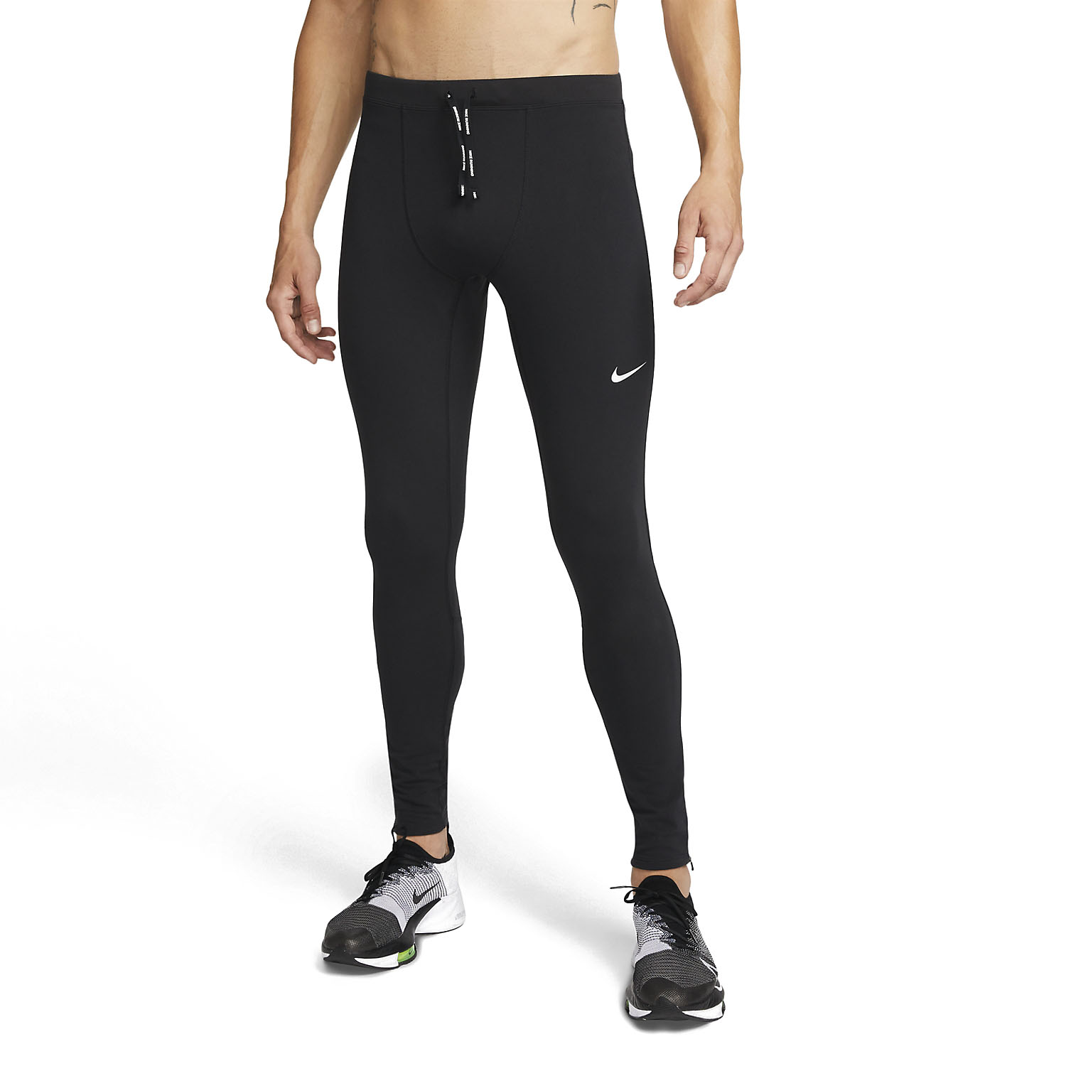 Nike Repel Challenger Long Tights - Black/Reflective Silver