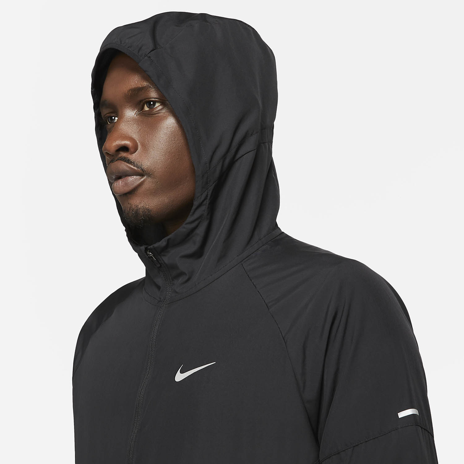 Nike Repel Miler Chaqueta - Black/Reflective Silver