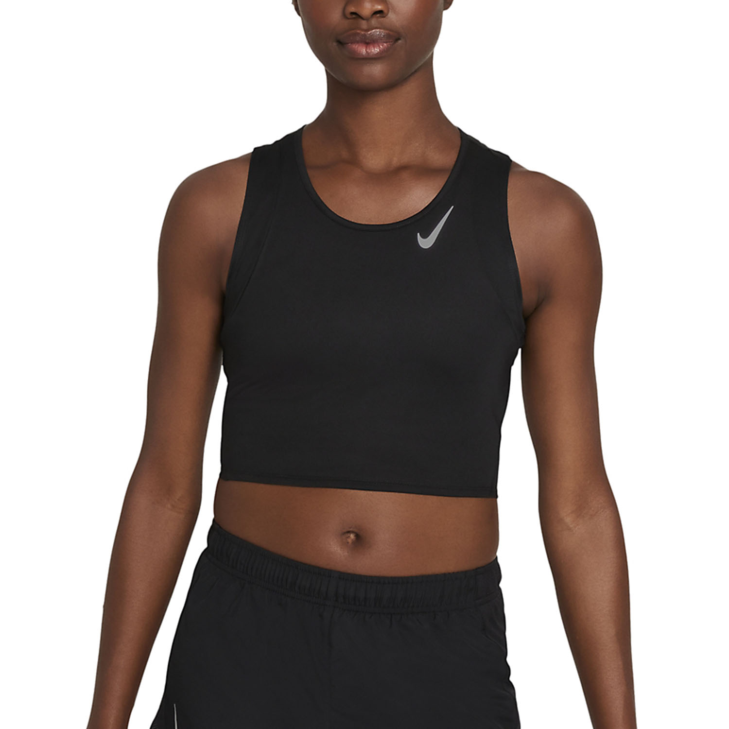 nike reflective crop top