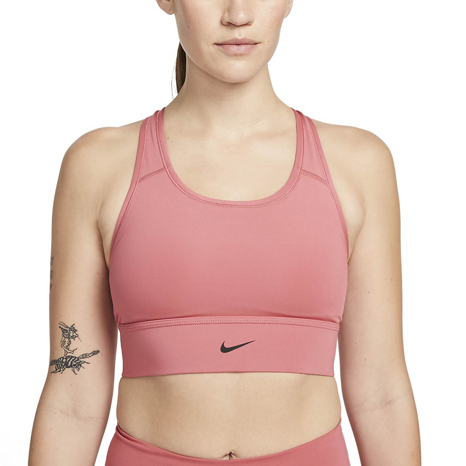 Nike Long Sports Bra - Archaeo Pink/Black