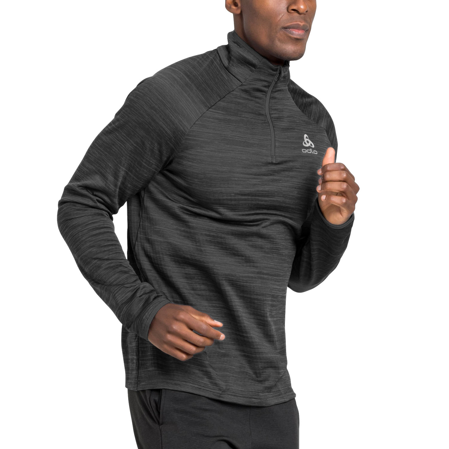 Odlo Millennium Element Camisa Running Hombre - Black Melange