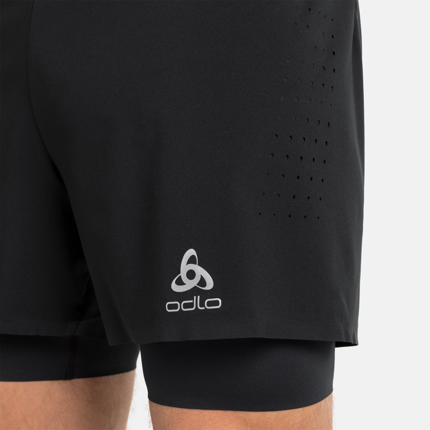 Odlo Zeroweight 2 In 1 5in Pantaloncini - Black