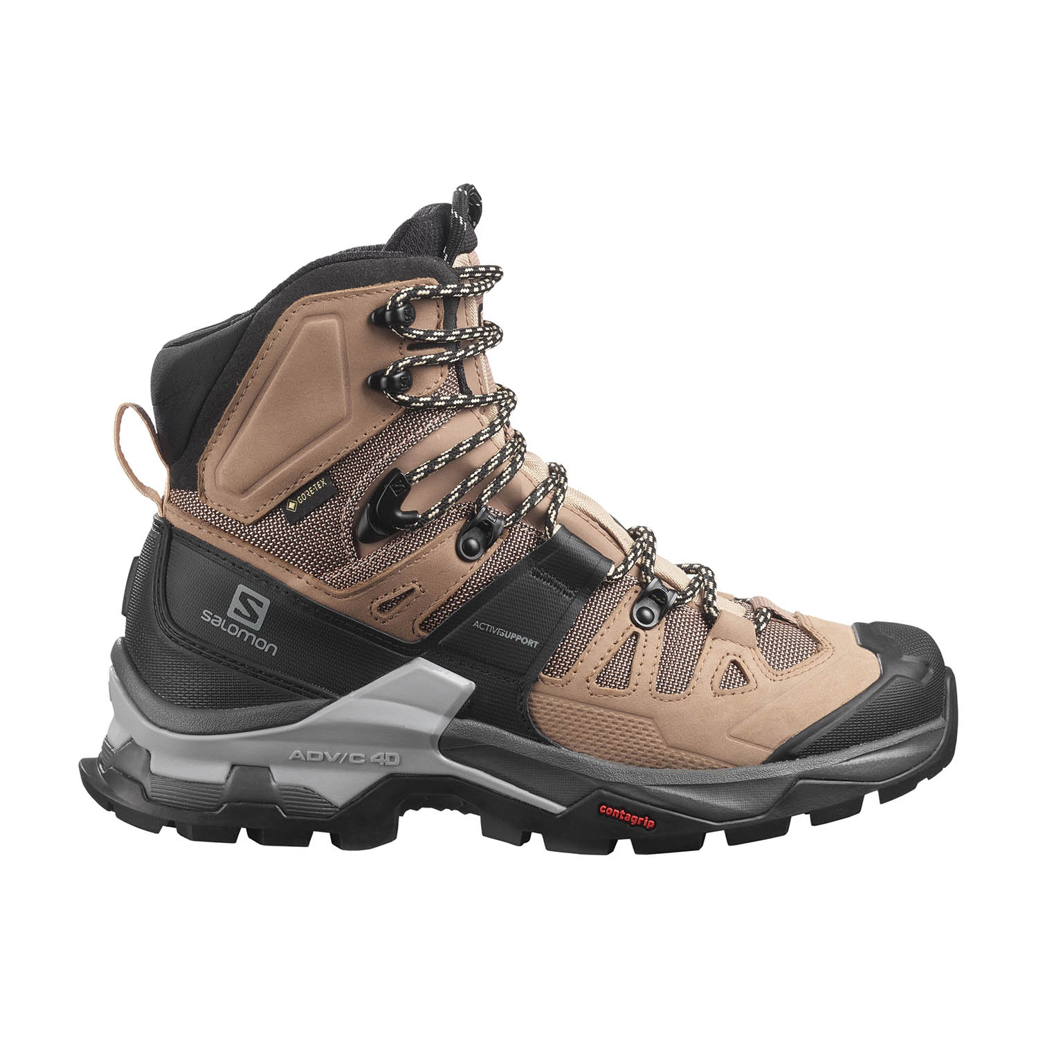 Salomon Quest 4 GTX Women's Hiking Shoes - Sirocco/Mocha Mousse