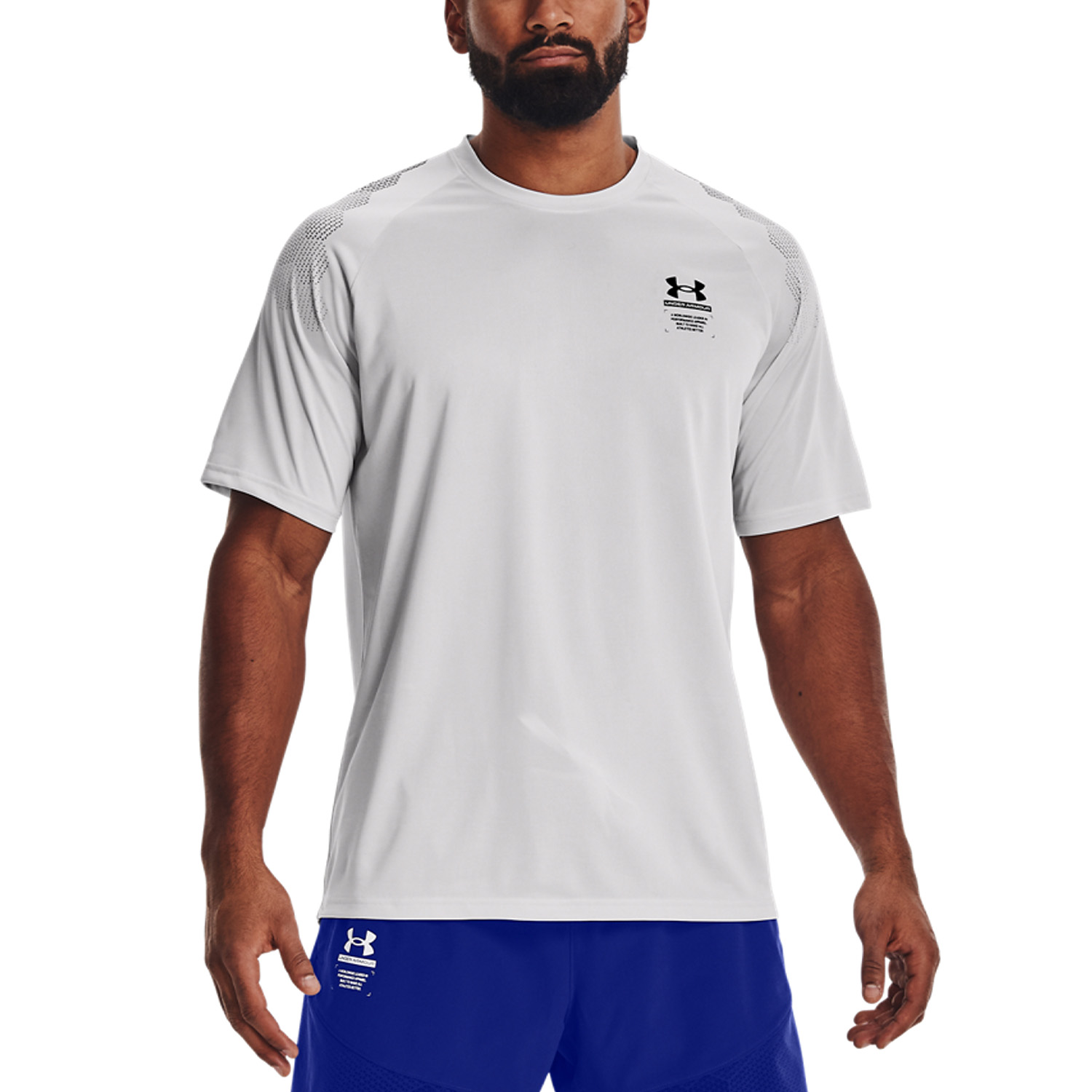 fertilizante Cabecear Ambos Under Armour Armourprint Men's Training T-Shirt - Halo Gray