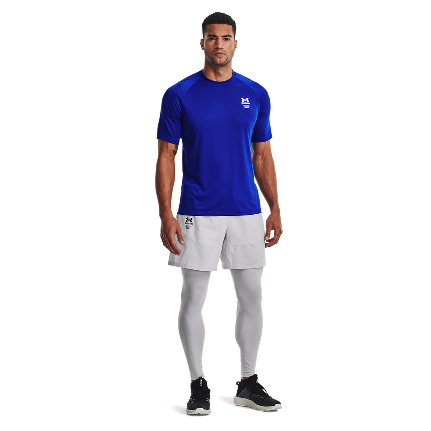 Under Armour Armourprint Maglietta - Royal/White
