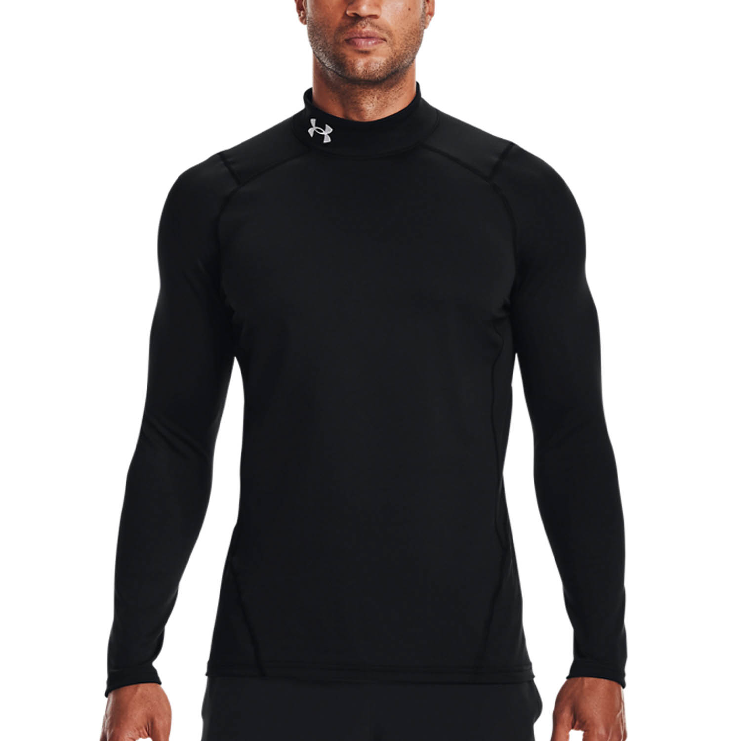 Under Armour ColdGear Logo Camisa - Black/White