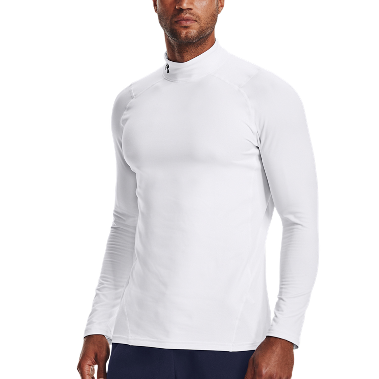 Under Armour ColdGear Logo Maglia - White/Black