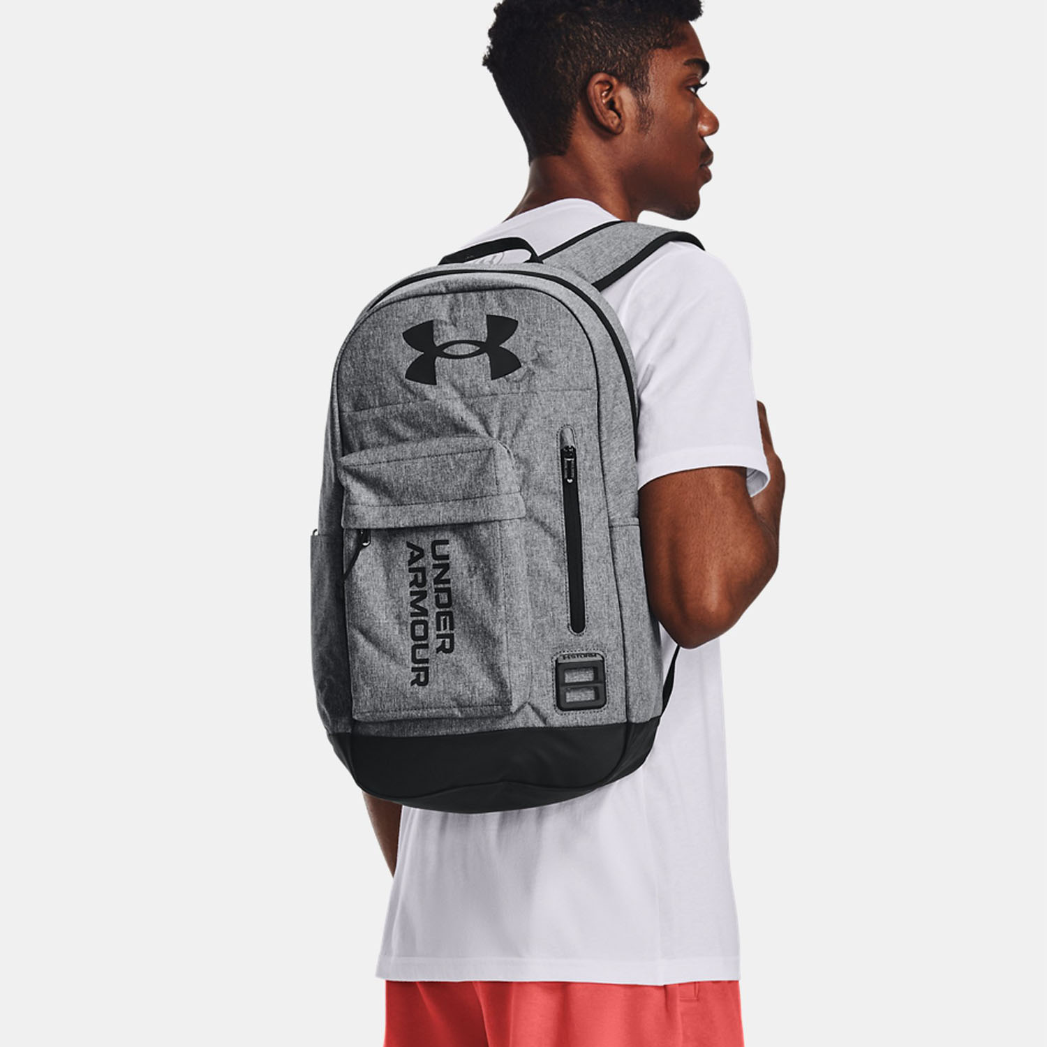 Under Armour Halftime Backpack - Pitch Gray Medium Heather/Black