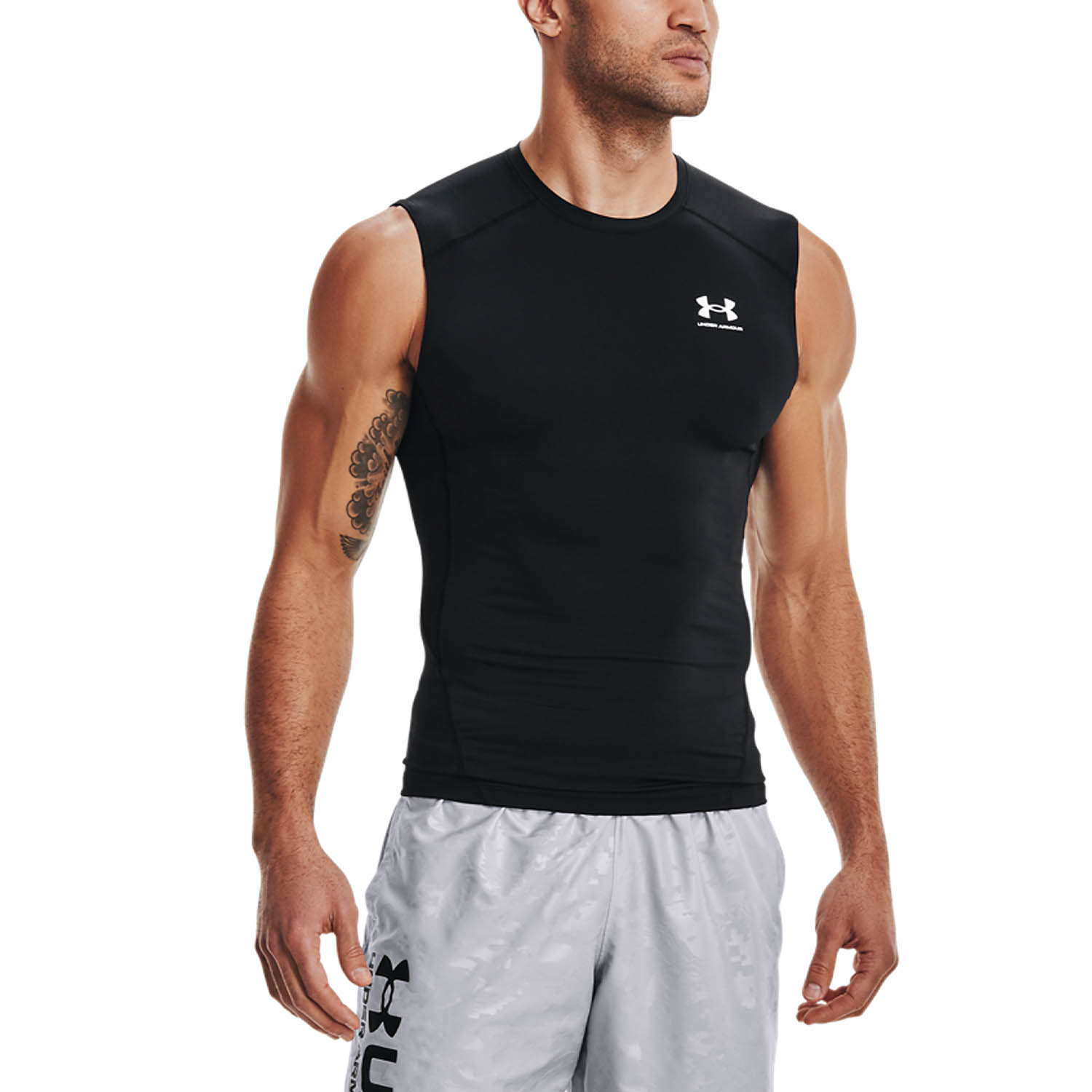 Under Armour HeatGear Men's Training Tank - Black/White