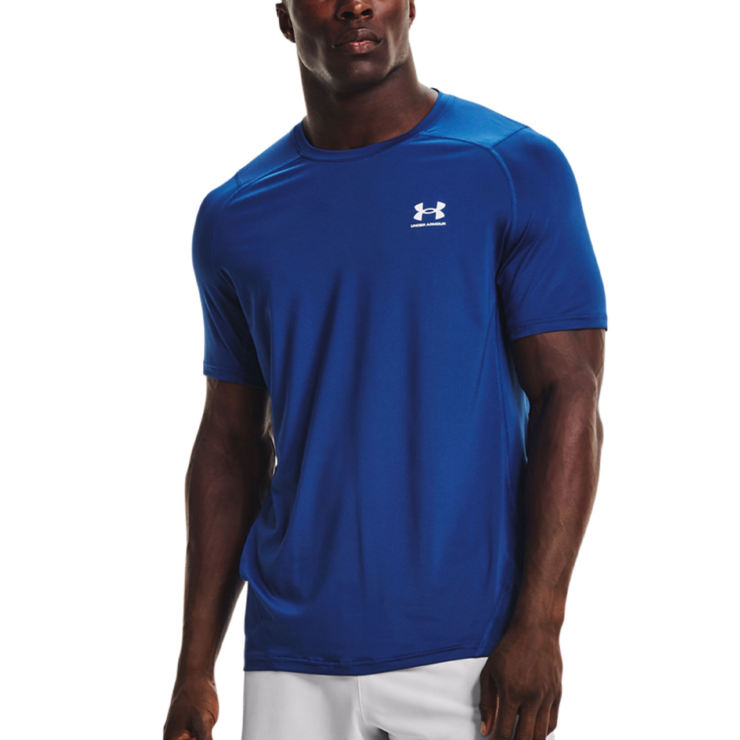 Under Armour HeatGear Knit Camiseta - Tech Blue/Black