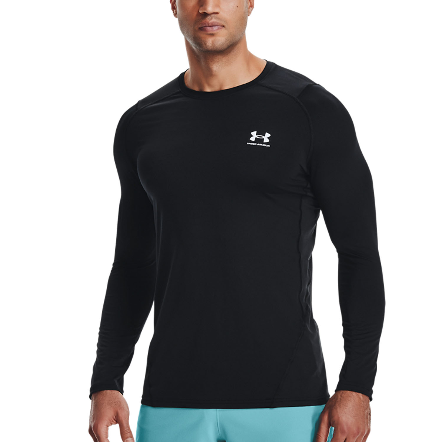 Under Armour HeatGear Logo Shirt - Black/White