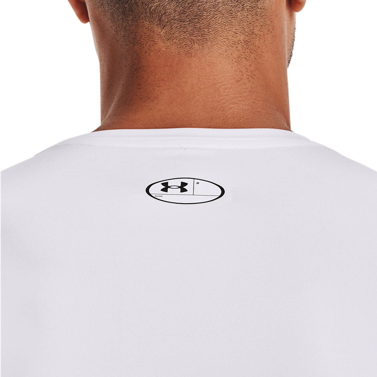 Under Armour HeatGear Logo Maglia - White/Black