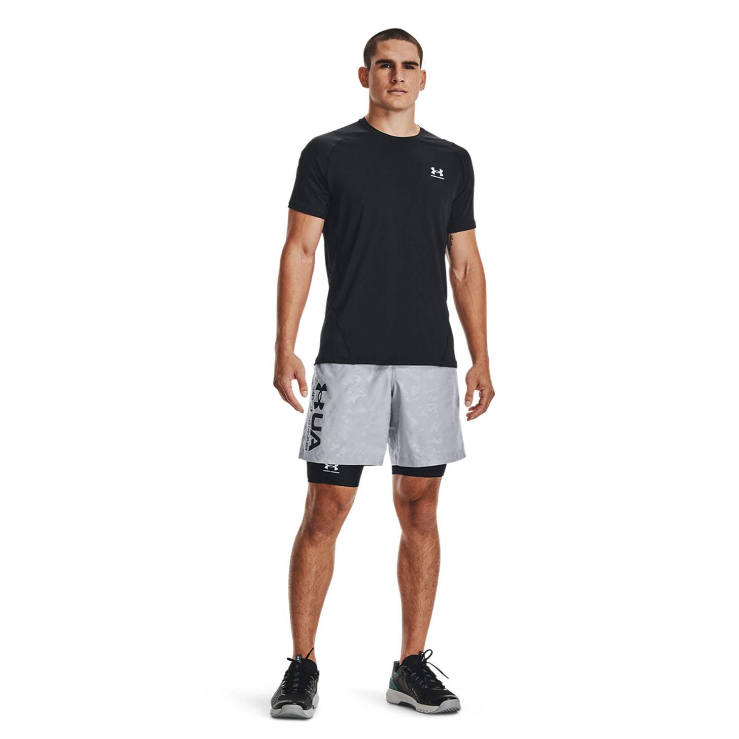 Under Armour HeatGear Pro Calzamaglia Corta - Black/White