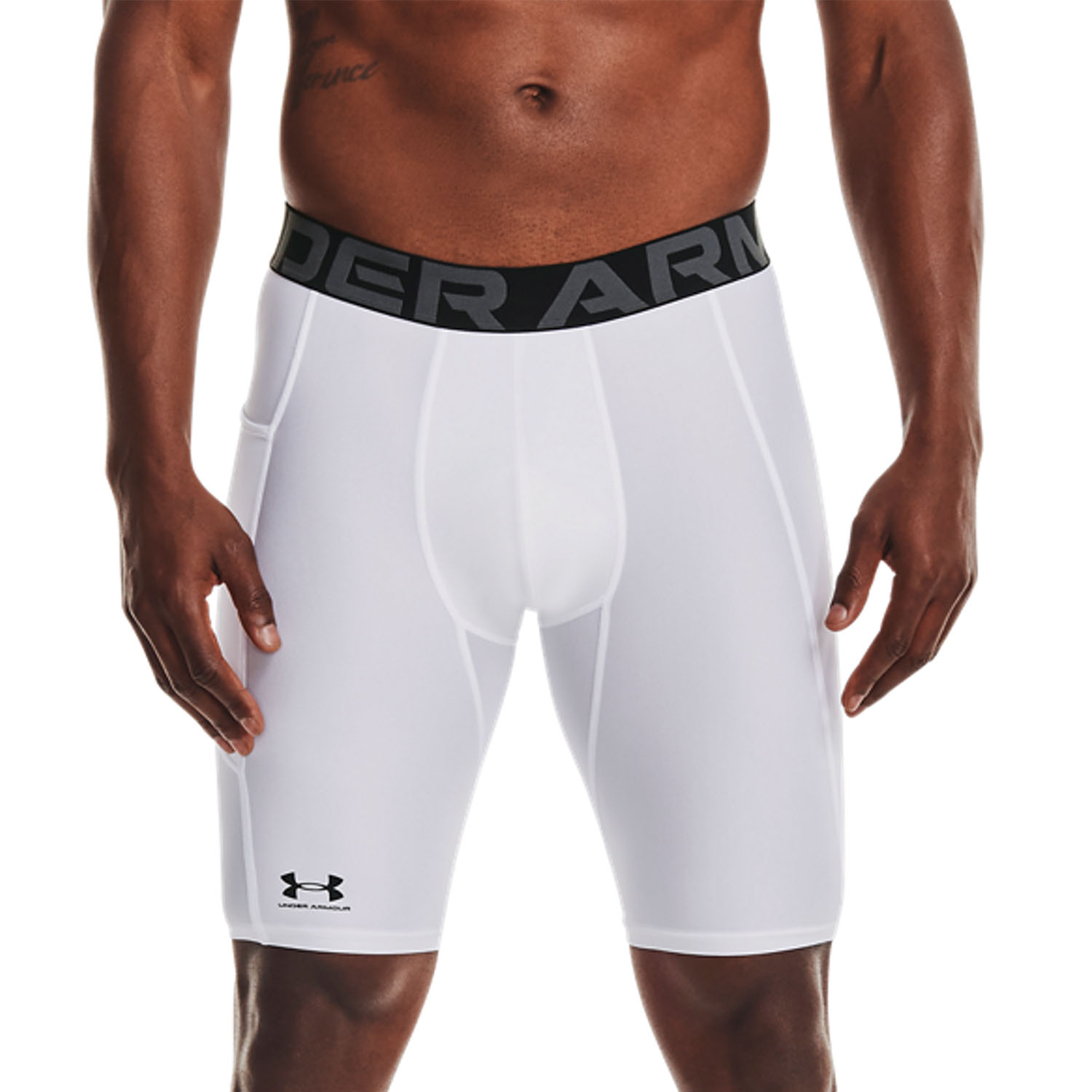 Under Armour HeatGear Pro Calzamaglia Corta - White/Black