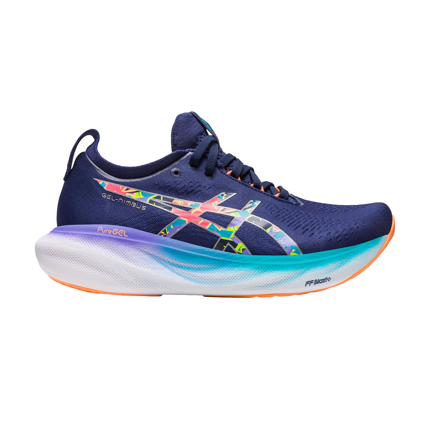 Asics Gel Nimbus 25 Women's Running Shoes - Sheet Rock/White