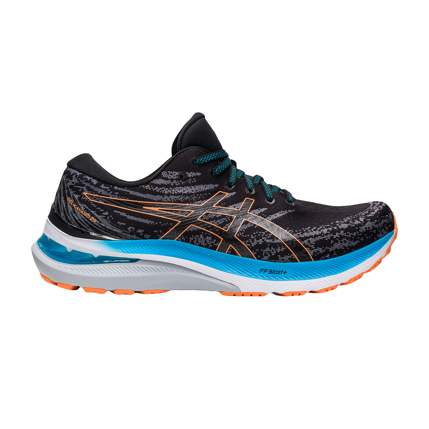 Asics Gel Kayano 29 Men's Running Shoes - Black/Sun Peach Asics Gel Kayano 29 Men's Running Shoes - Black/Sun Peach