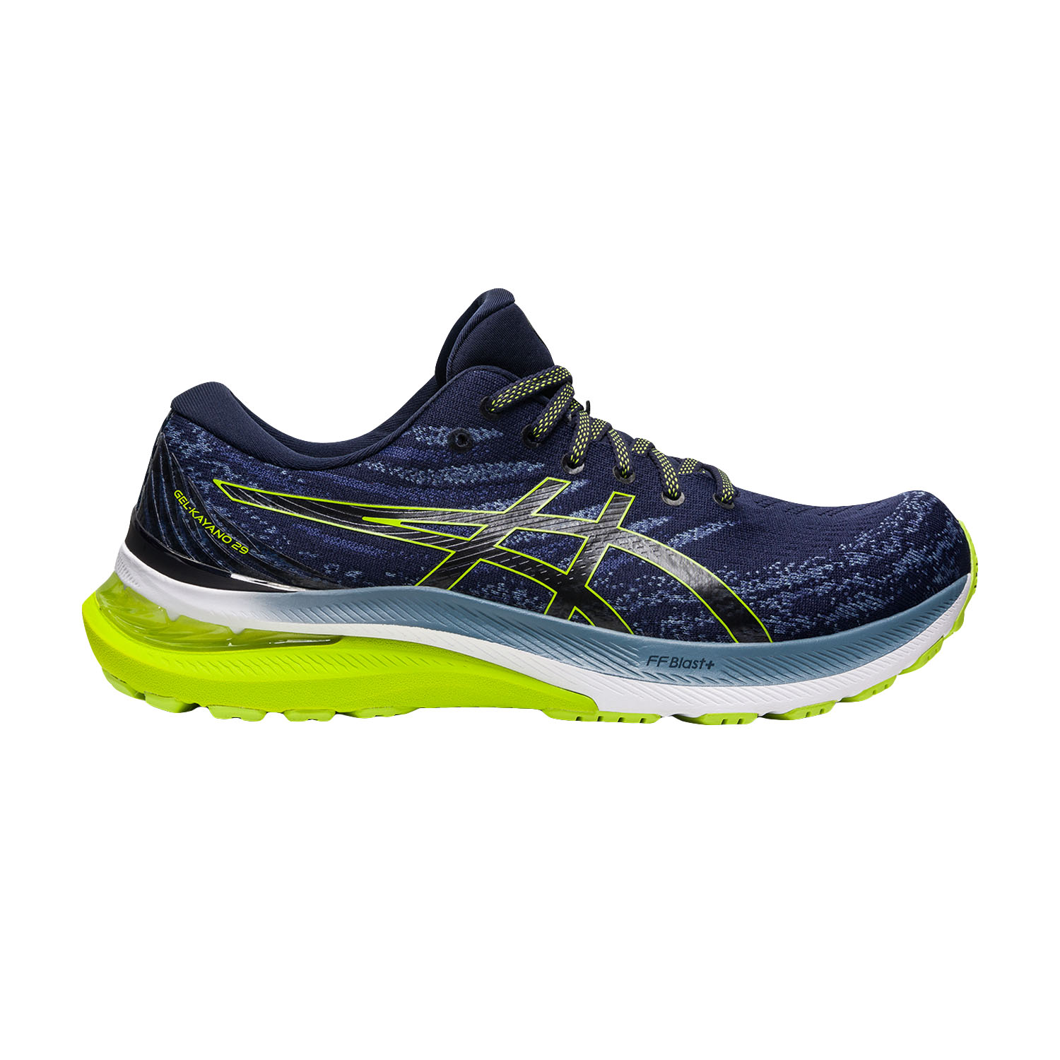 Asics Gel Kayano 29 Men's Running Shoes - Midnight/Lime Zest Asics Gel Kayano 29 Men's Running Shoes - Midnight/Lime Zest