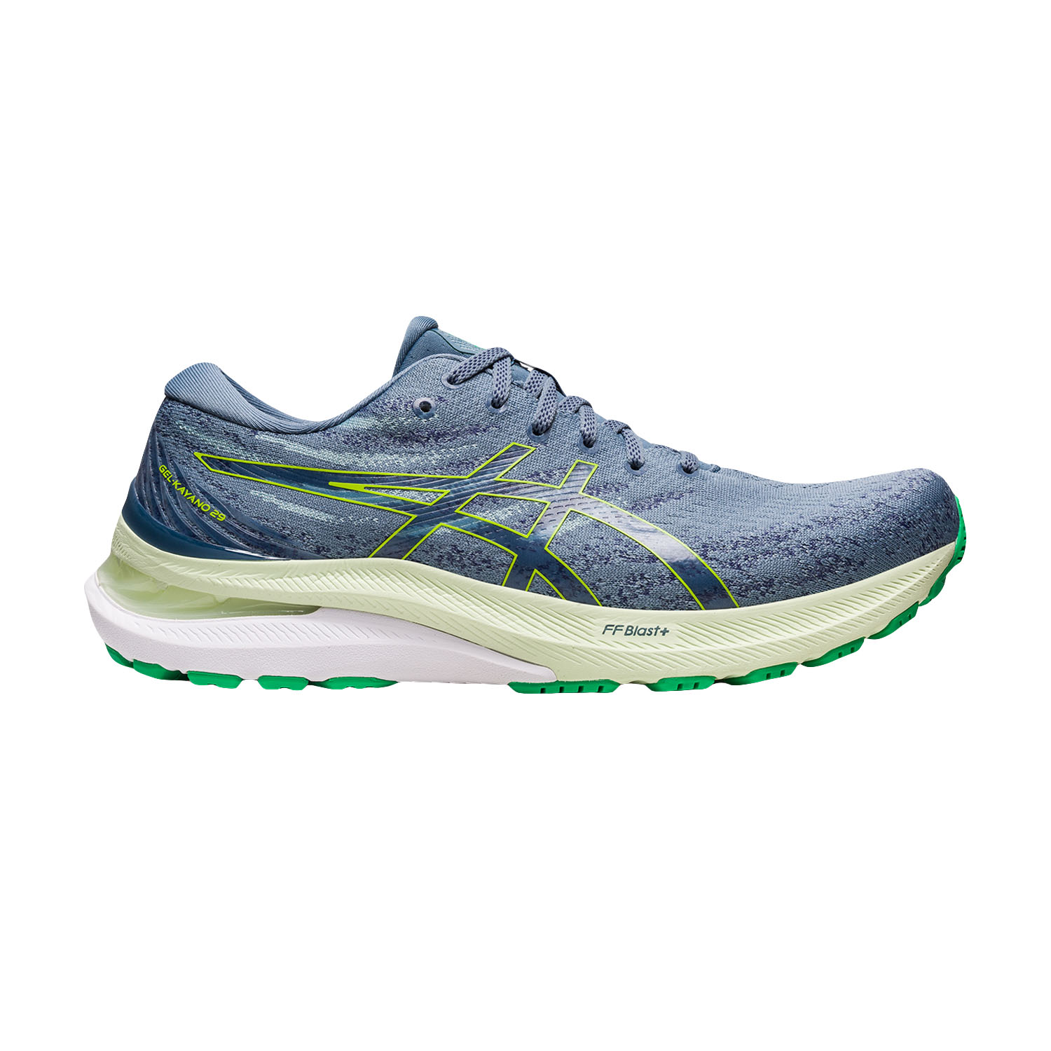 Asics Gel Kayano 29 Men's Running Shoes - Steel Blue/Lime Zest Asics Gel Kayano 29 Men's Running Shoes - Steel Blue/Lime Zest