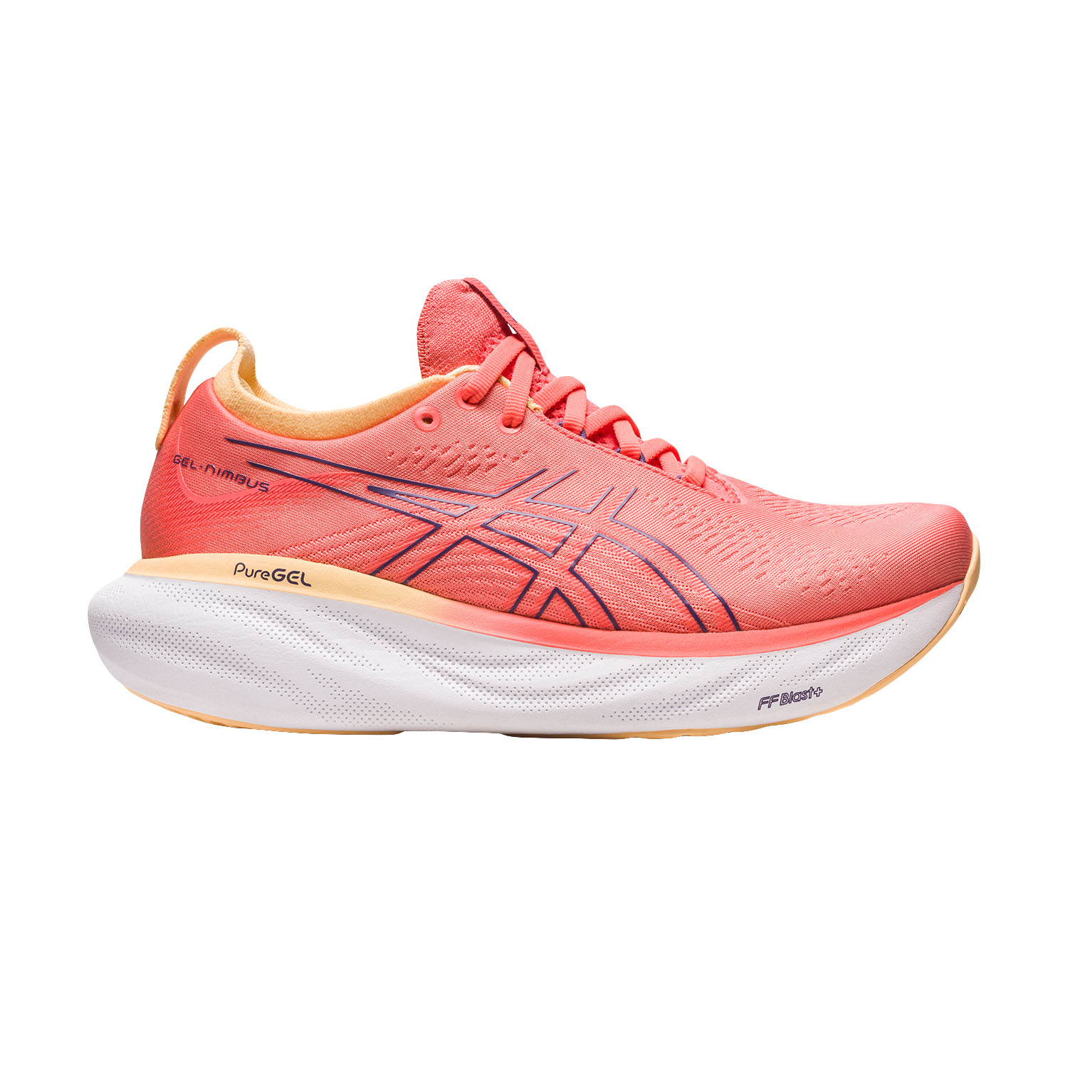 Asics Gel Nimbus 25 Women's Running Shoes - Papaya/Dusty Purple Asics Gel Nimbus 25 Women's Running Shoes - Papaya/Dusty Purple