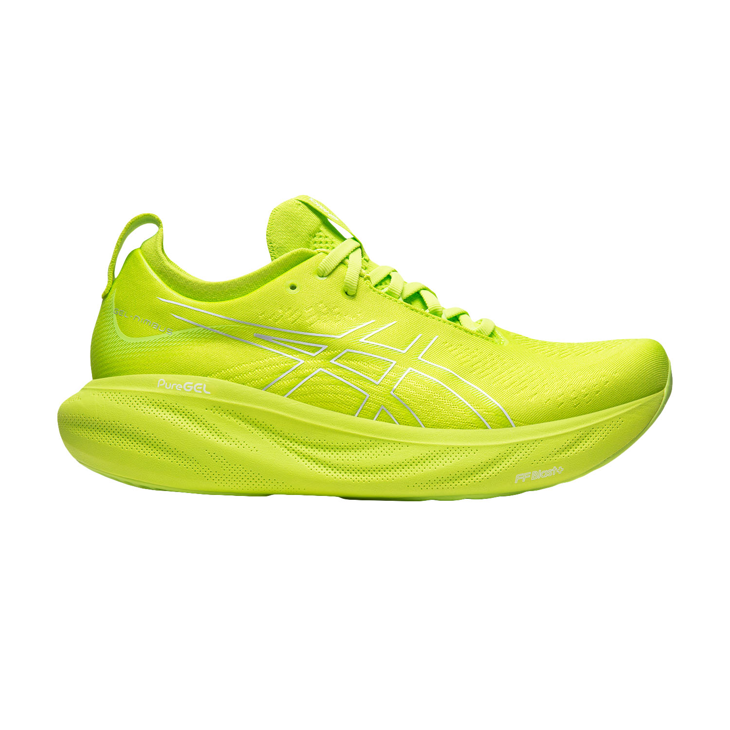 Asics Gel Nimbus 25 Men's Running Shoes - Lime Zest/White Asics Gel Nimbus 25 Men's Running Shoes - Lime Zest/White