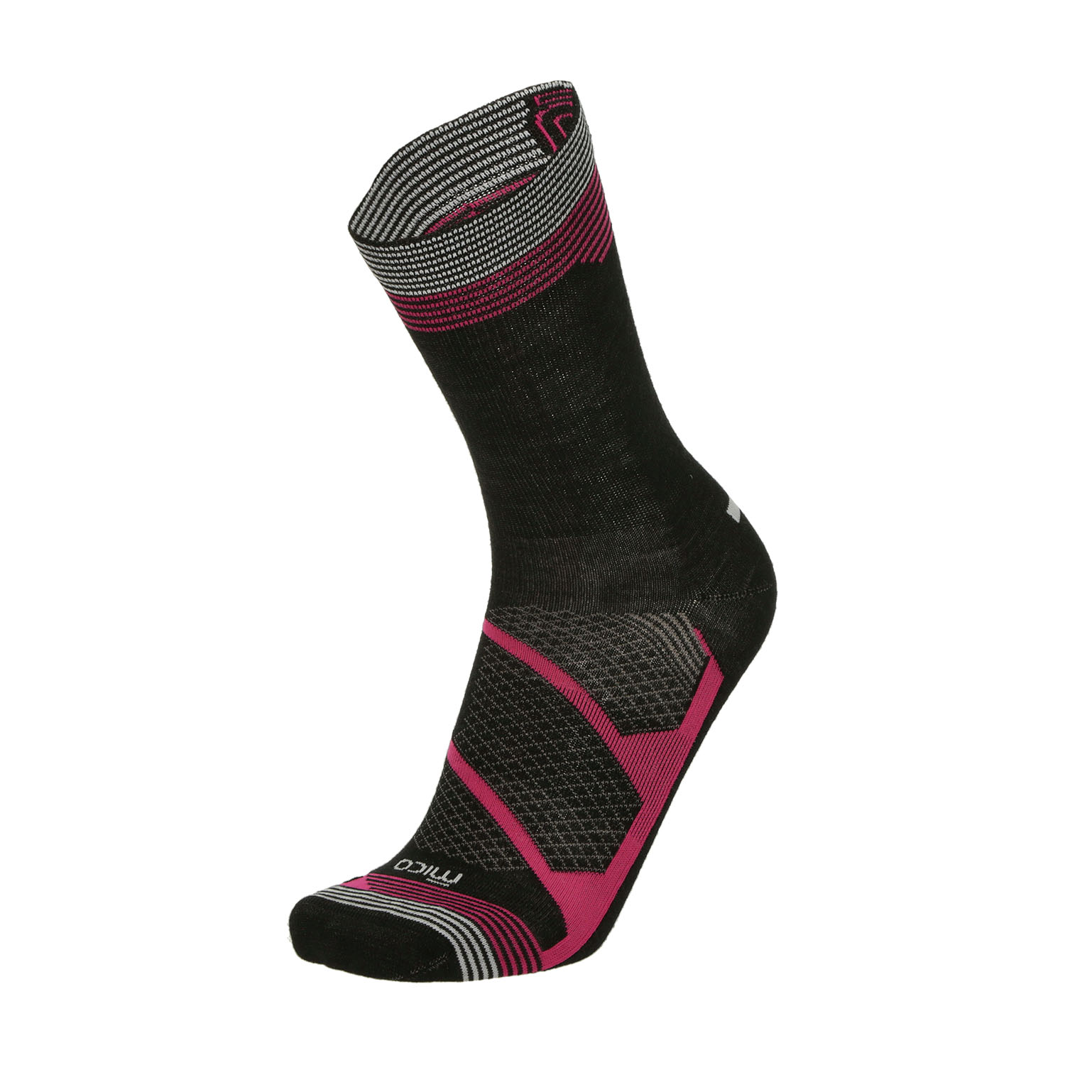 Mico Warm Control Protech Light Weight Socks - Nero/Fucsia