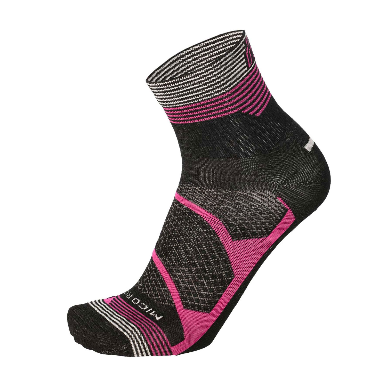 Mico Warm Control Performance Calcetines - Nero/Fucsia