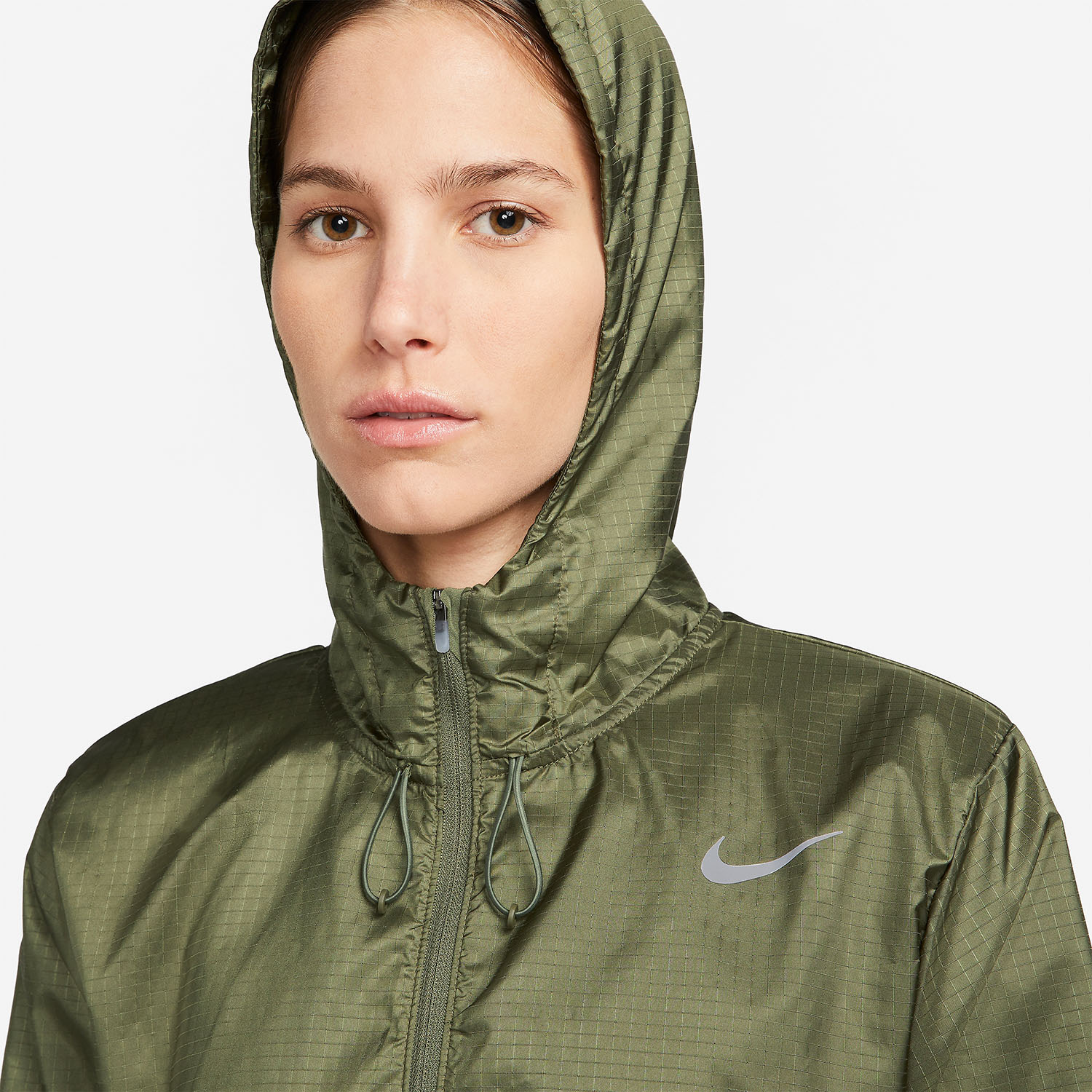 Nike Essential Jacket - Medium Olive/Reflective Silver
