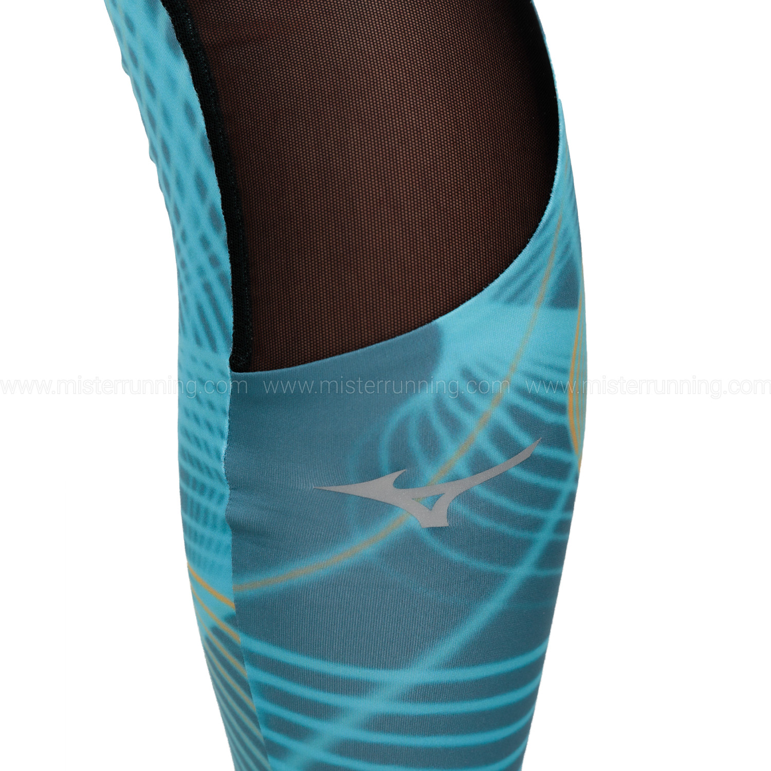 Mizuno Printed Tights - Copen Blue