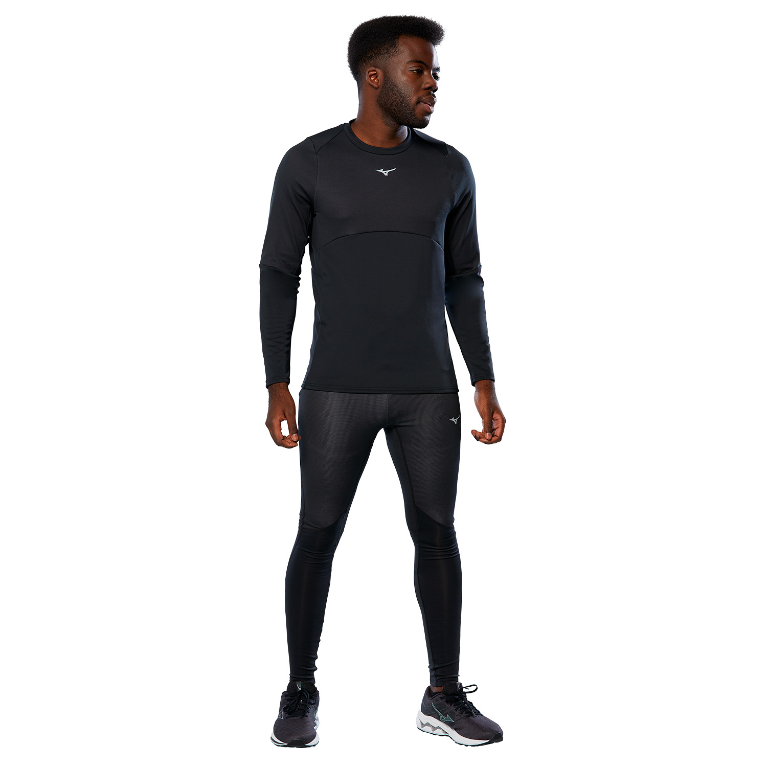 Mizuno Thermal Charge Men's Running Tights - Black