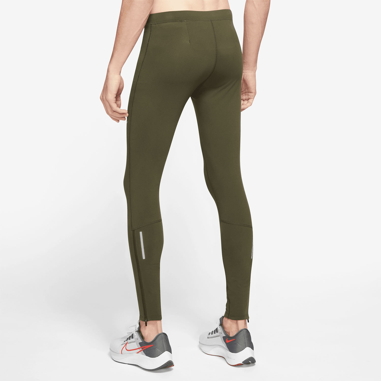 Nike Repel Challenger Men's Underwear Long Tights - Rough Green