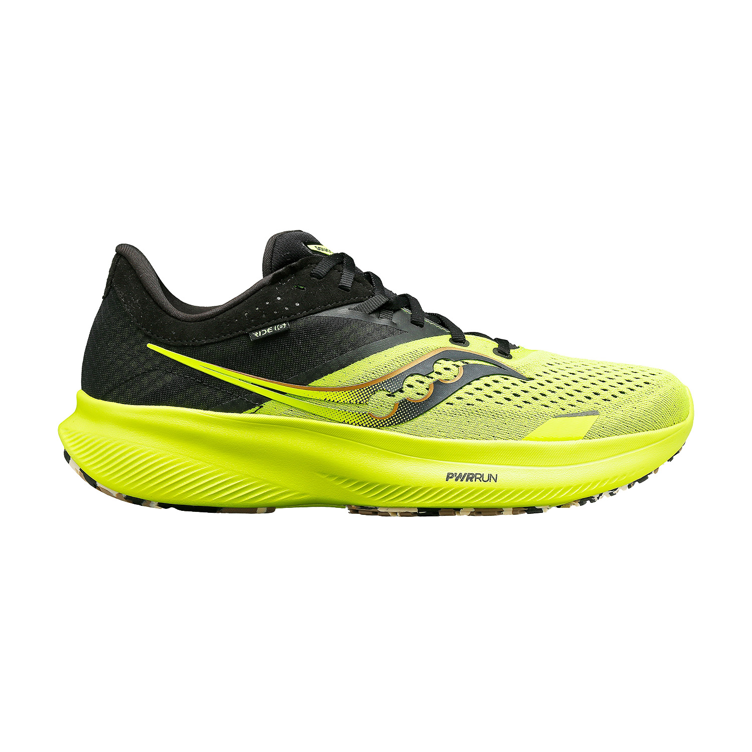 Saucony Ride 16 Men's Running Shoes Black/White