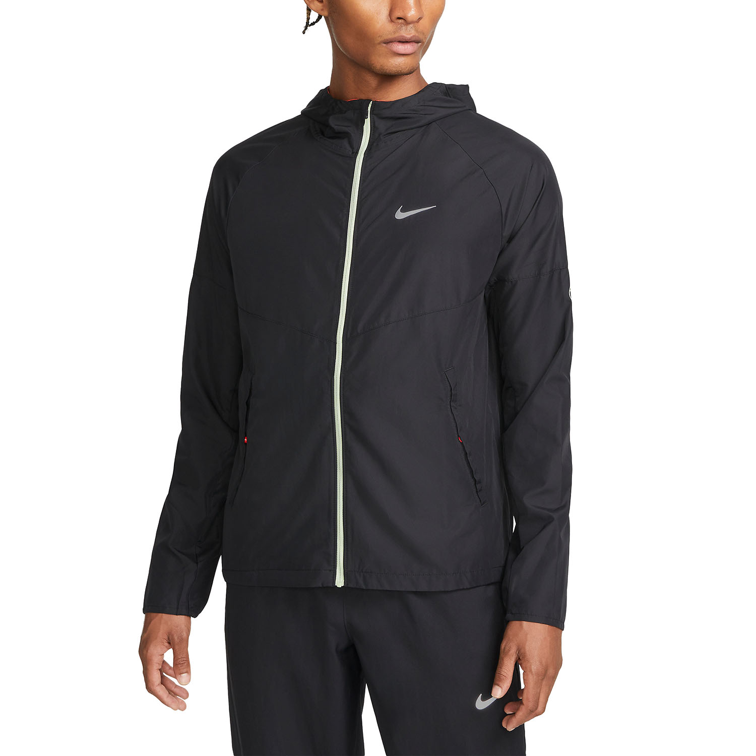 Nike Dri-FIT Miler Swoosh Men's Running Jacket Black