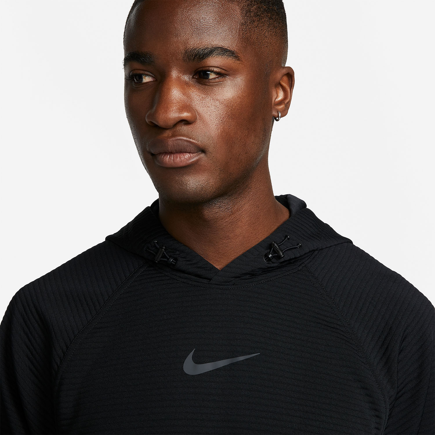 Nike Pro Dri-FIT Men's Training Hoodie - Black/Iron Grey