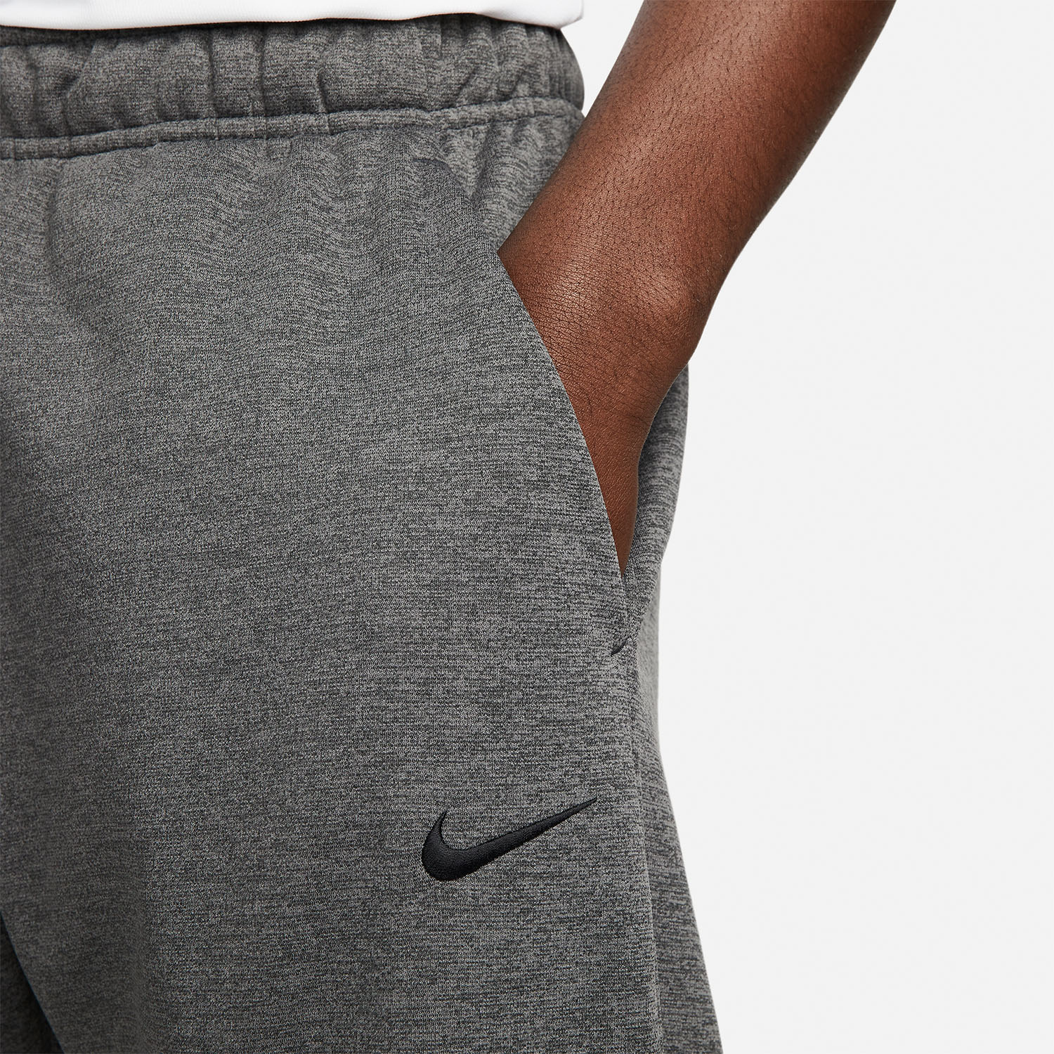 Nike Therma-FIT Logo Pants - Charcoal Heathrer