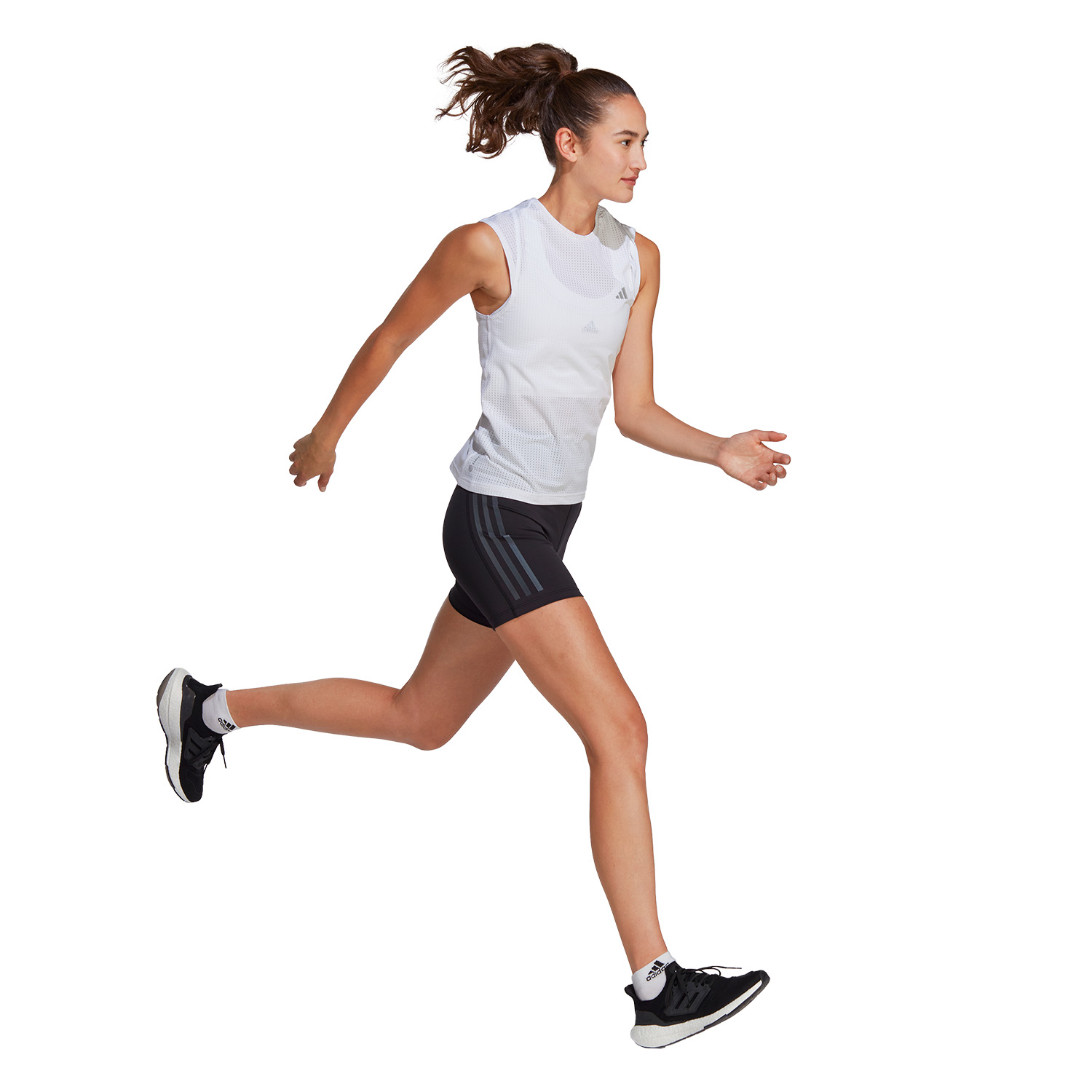 adidas Dailyrun 3 Stripes 5in Women s Running Shorts Black