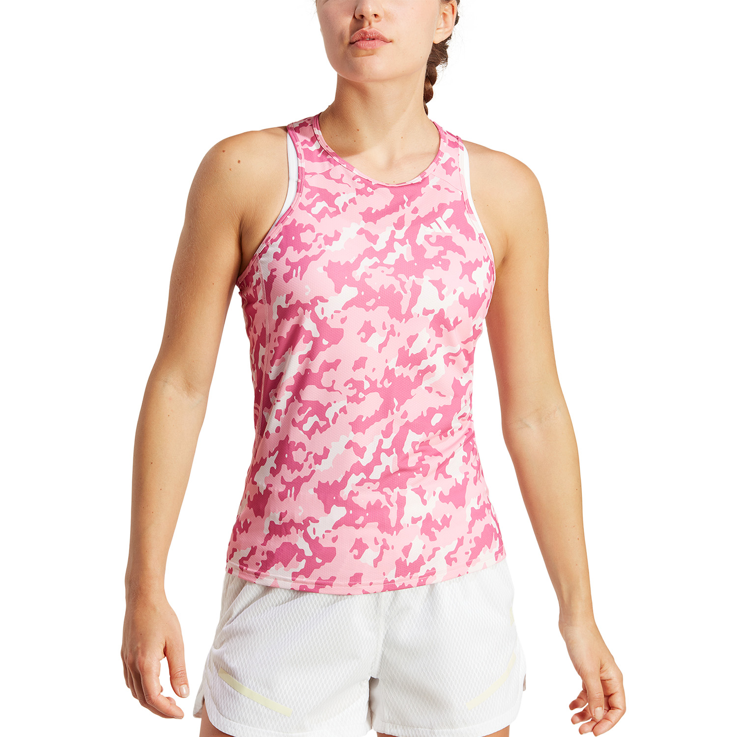 adidas Own The Run Tank - Clear Pink