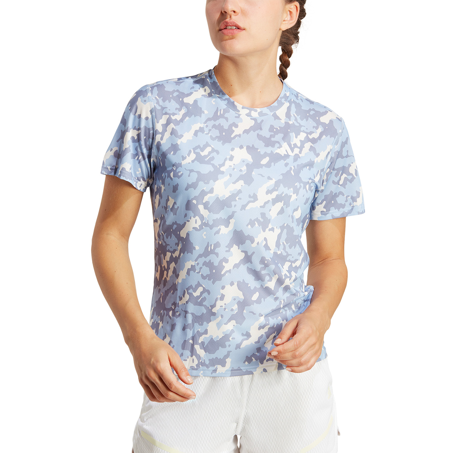 adidas Own The Run T-Shirt - Blue Dawn