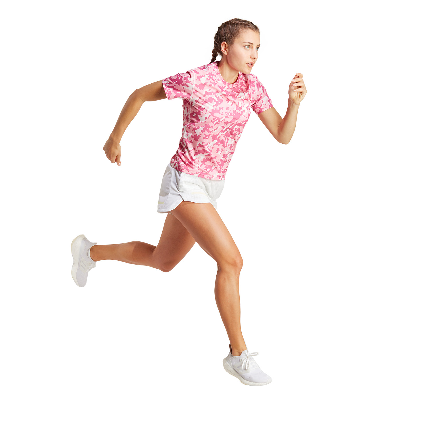 adidas Own The Run T-Shirt - Clear Pink