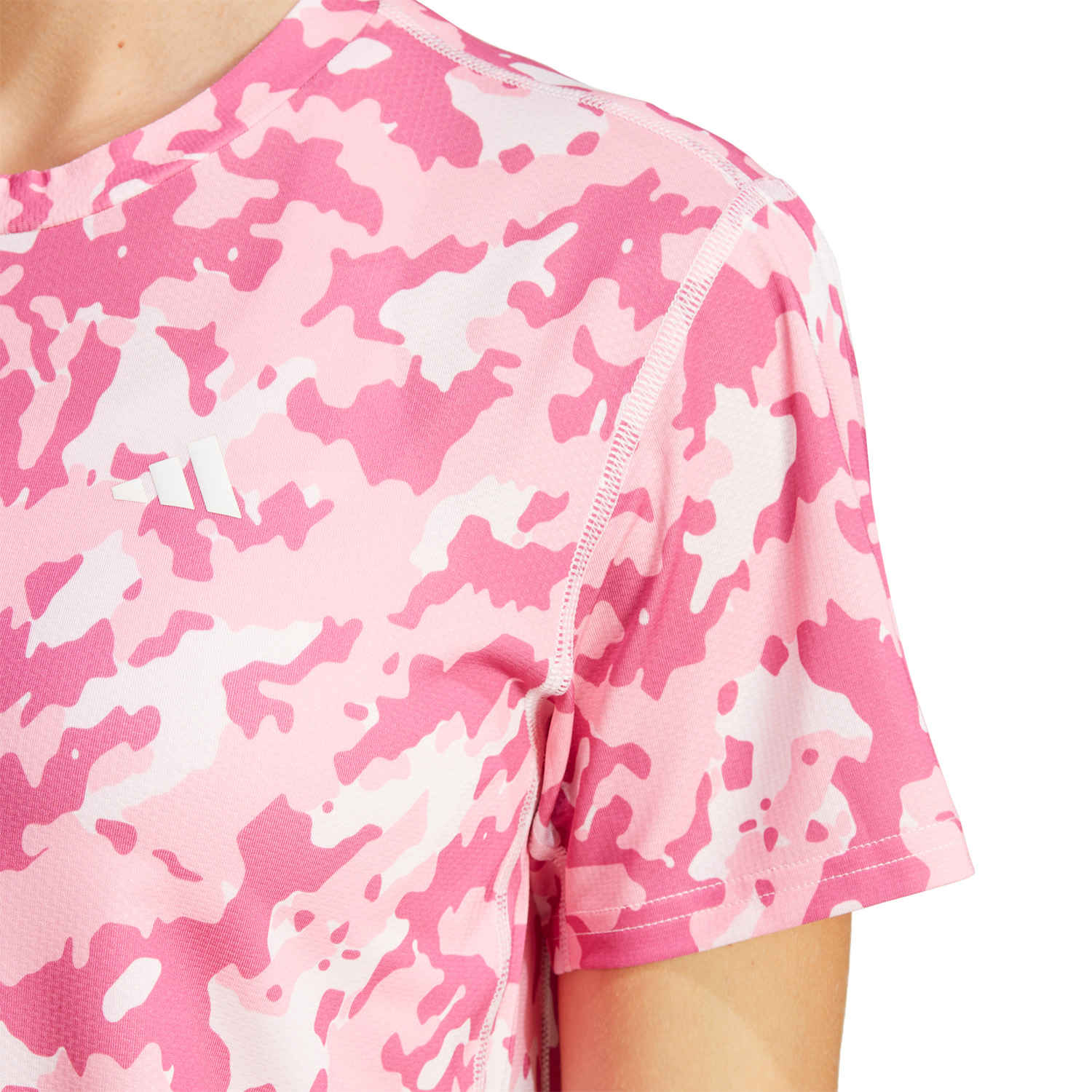 adidas Own The Run T-Shirt - Clear Pink
