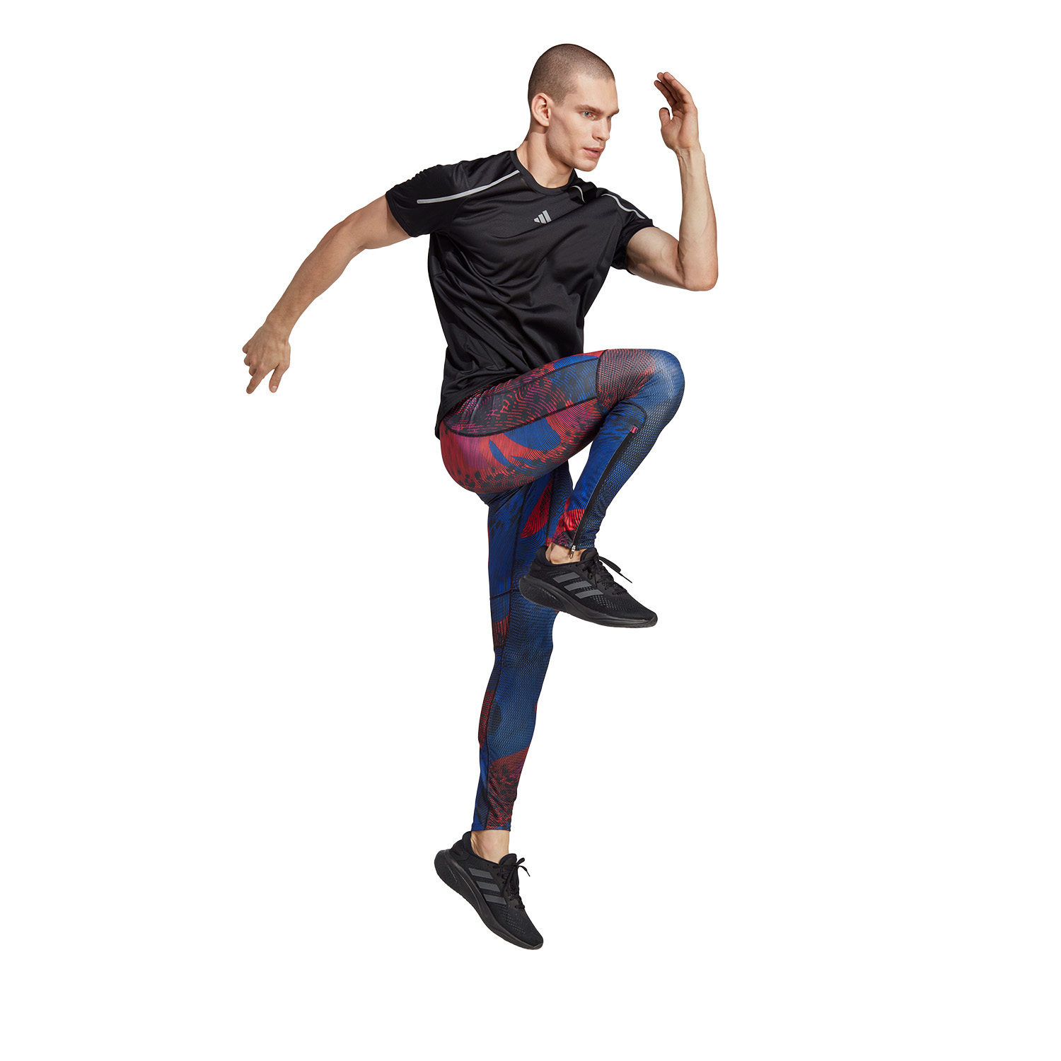 adidas Saturday Tights - Multi Color/Black/Lucid Fuchsia