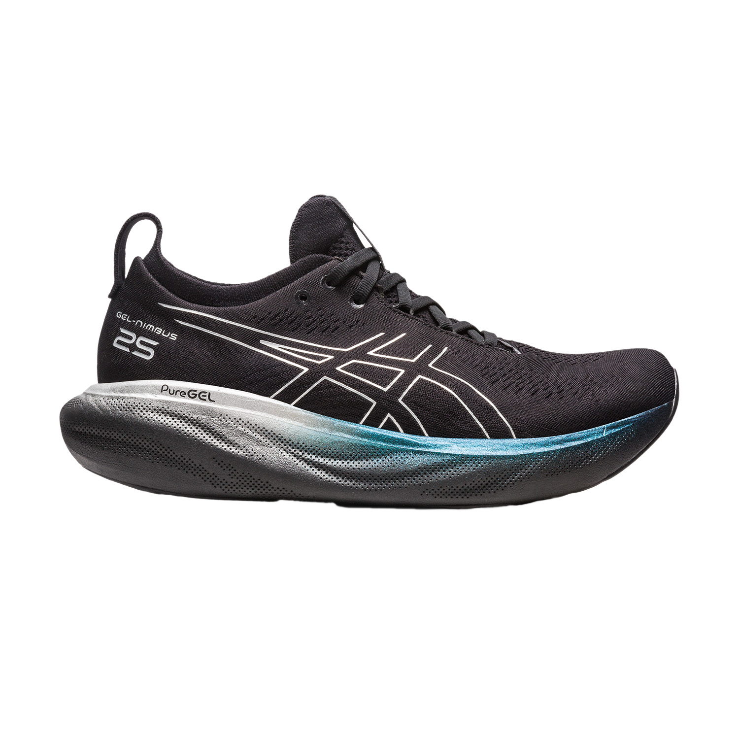 Asics Gel Nimbus 25 Platinum Men's Running Shoes - Black