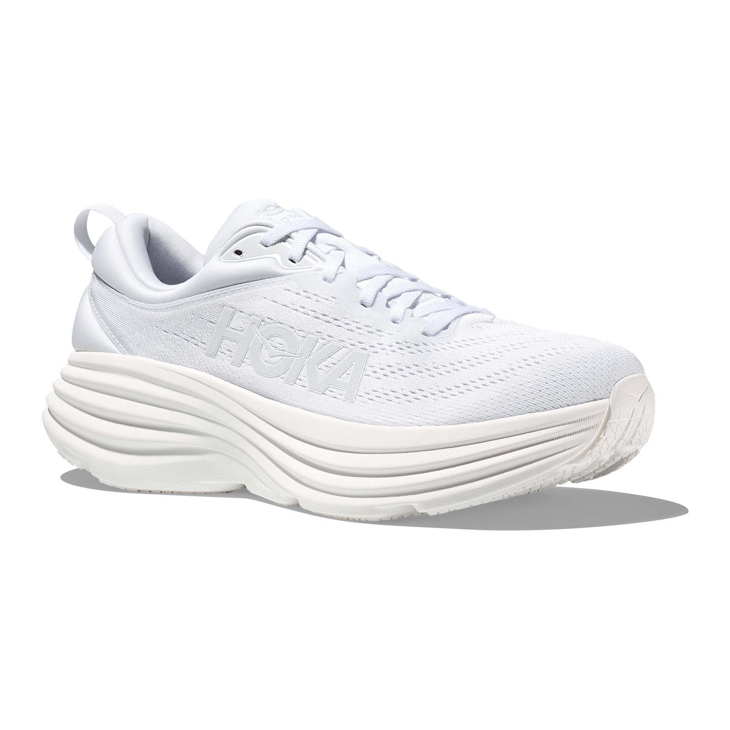 Hoka Bondi 8 Men's Running Shoes - White