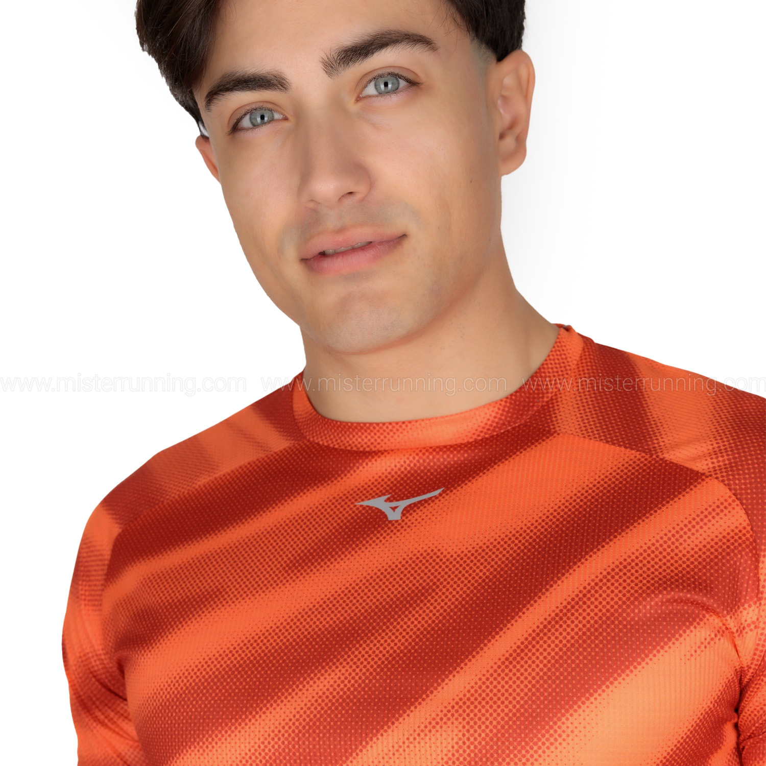 Mizuno Dryaeroflow Graphic Maglietta Running Uomo Soleil