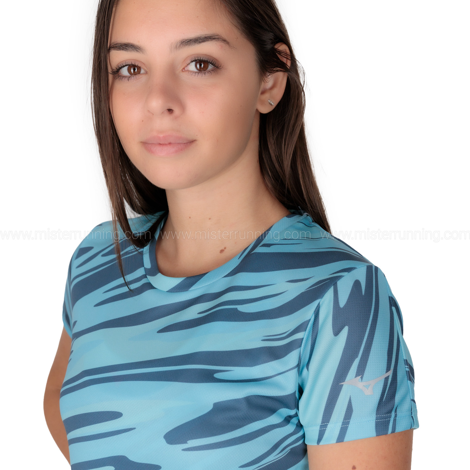 Mizuno Impulse Core Graphic T-Shirt - Maui Blue