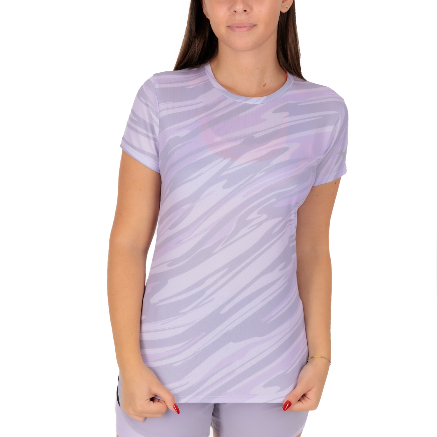 Mizuno Impulse Core Graphic T-Shirt - Pastel Lilac