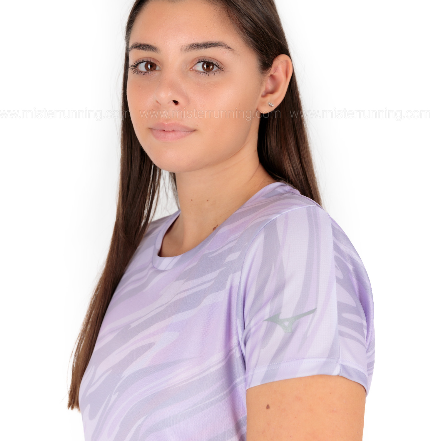 Mizuno Impulse Core Graphic T-Shirt - Pastel Lilac